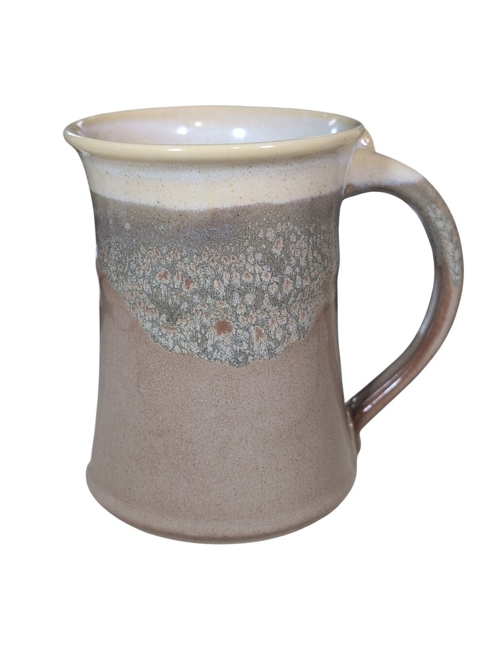 Neher Studio Signed Sand Beige Glaze Large Handled 20oz Coffee Mug 2023